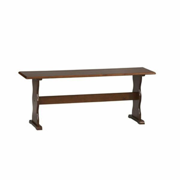 Linon Home Decor Products Chelsea Walnut Bench Walnut 90367WAL-01-KD-U